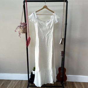 Reformation Butterfly Dress in Ivory